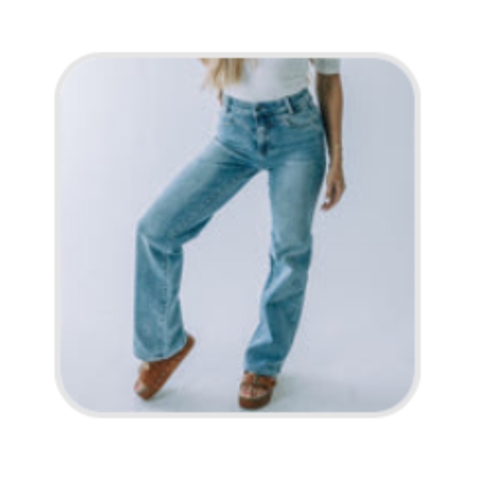 Judy Blue Retro Wide Leg Denim Jeans